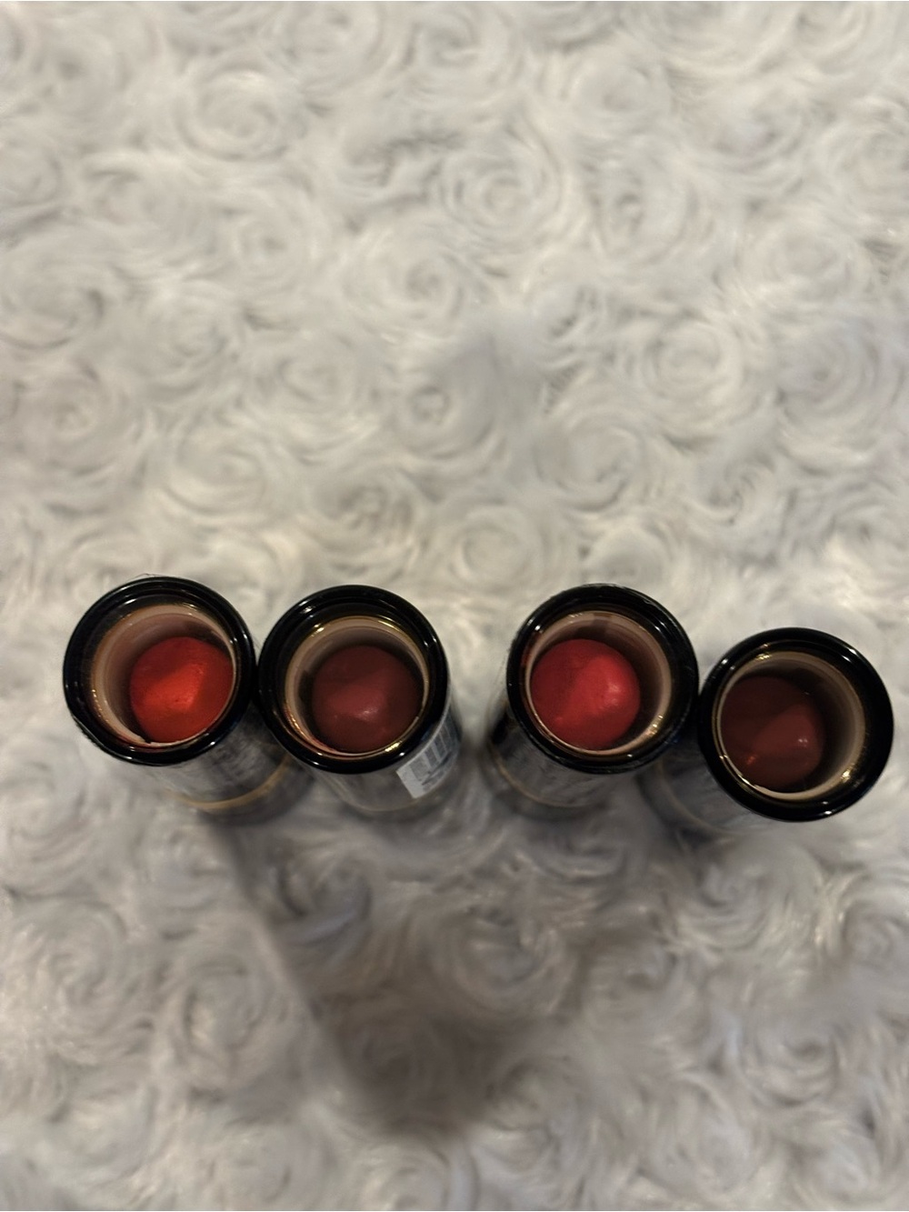Revlon Four-Piece Lipstick Set in Red and Pink Tones